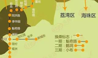 广州地铁2号线路图